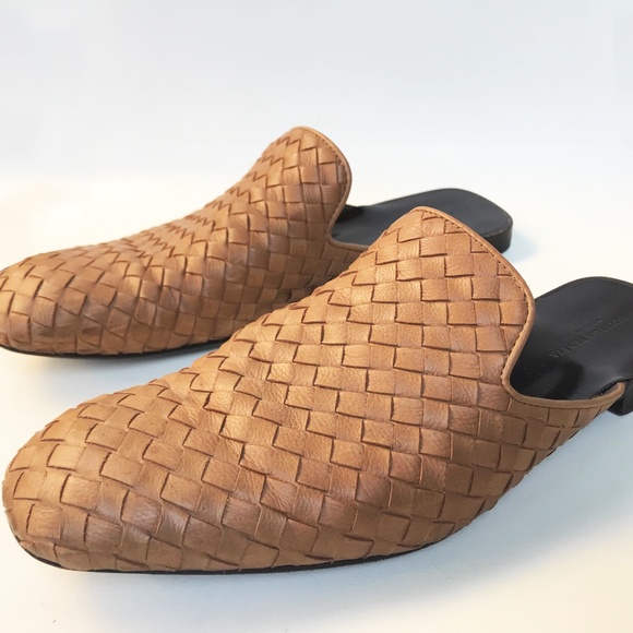 BOTTEGA VENETA BEIGE OPEN BACK 1.5 CM HEEL SLIP-ONS LEATHER MEN\'S SHOE SIZE 41.5 main image 4